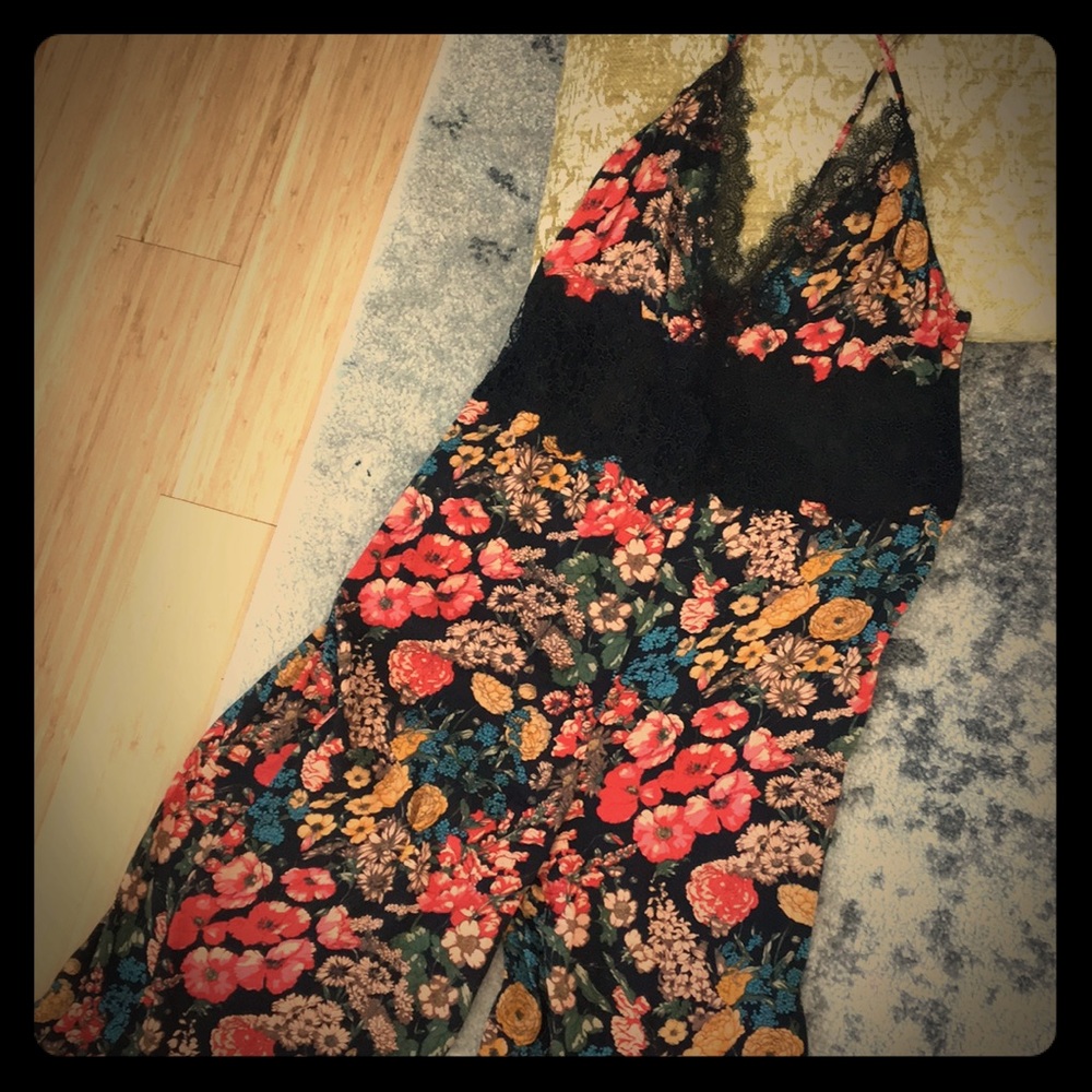 Floral print jumpsuit